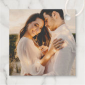 Love is Sweet Modern Heart Script Wedding Gold Bedankjes Labels (Achterkant)