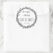 Love is Sweet | Monogram Sticker (Tas)