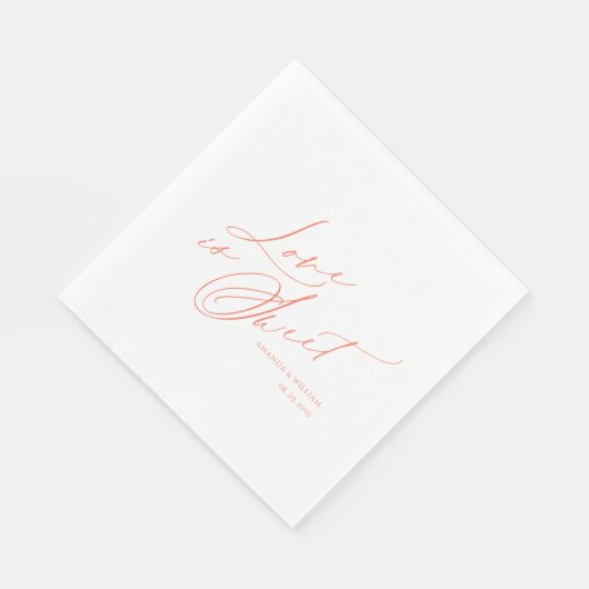 Love Is Sweet Napkin beroemd gemaakt door Elegant  Servet (Hoek)