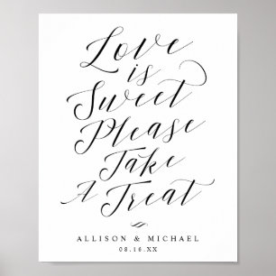 Love is Sweet Neem een Treat Script Weddenschap Si Poster