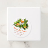 Love is Sweet Oranje Fruit | Weddenschap Bedankjes Labels (In situ)