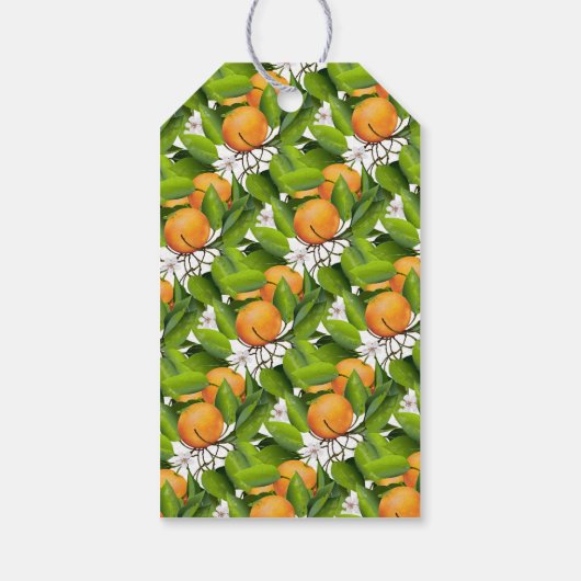 Love is Sweet Oranje Fruit | Weddenschap Cadeaulabel (Achterkant)