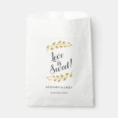 Love is Sweet Peach Floral Wedding Bedankzakje (Voorkant)