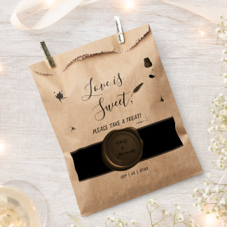 Love is Sweet Pen & Inkwell Wedding Treat Bedankzakje