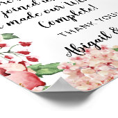 Love is Sweet Quote Wedding Reception Treat Sign Poster (Hoek)