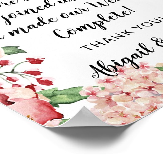 Love is Sweet Quote Wedding Reception Treat Sign Poster (Hoek)