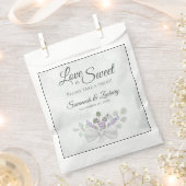 Love is Sweet Rustic Eucalyptus & Lavender Wedding Bedankzakje (Geknipt)