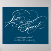 Love is Sweet Sign Poster (Voorkant)