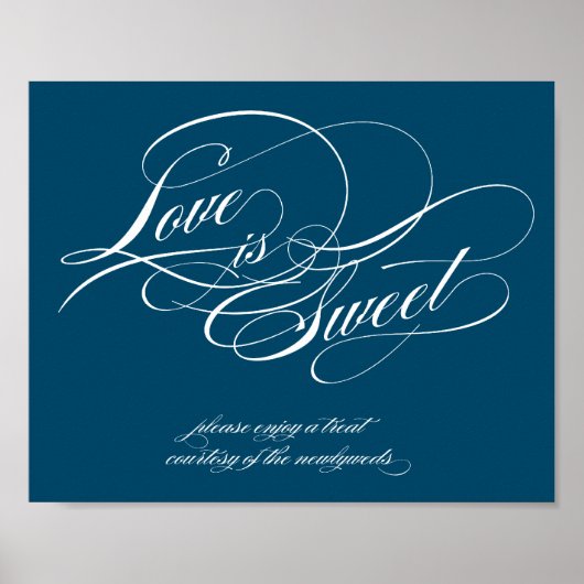 Love is Sweet Sign Poster (Voorkant)