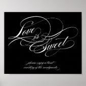 Love is Sweet Sign Poster (Voorkant)