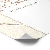 Love is Sweet Sign William Morris Pattern Poster (Hoek)