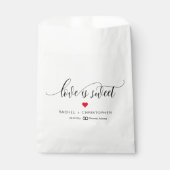 Love is Sweet Simple Elegant Script Wedding Bedankzakje (Voorkant)