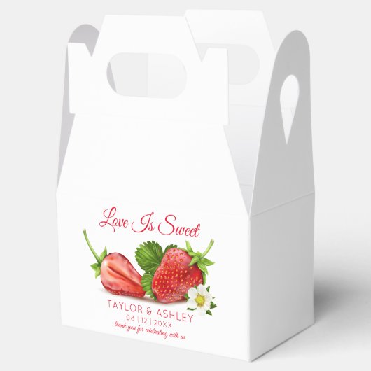 Love is Sweet Strawberry Fruit | Weddenschap-foren Bedankdoosjes (Geopend)