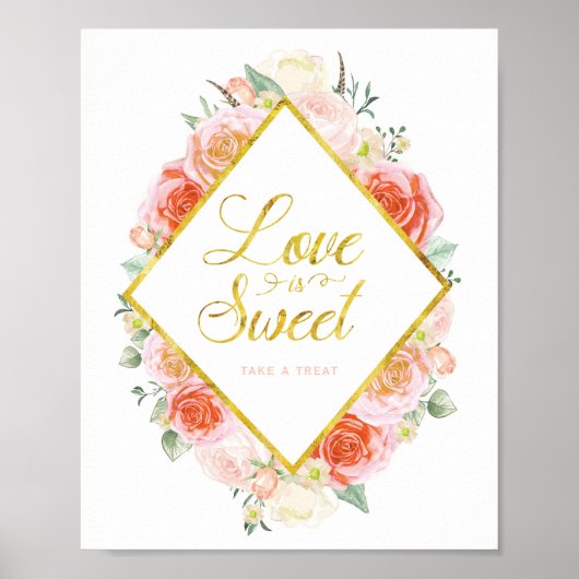 Love is Sweet take a Treat (8x10) Poster (Voorkant)