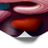 Love Is Sweet Valentine Wedding Typography Perfect Poster (Hoek)