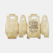 Love is Sweet Vintge Wedding Bedankdoosjes (Uitgevouwen)