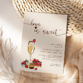 Love is Sweet Vrijgezellenfeest Gold Champagne Gla Kaart