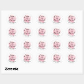 Love is Sweet Waterverf Script Ronde Sticker (Vel)