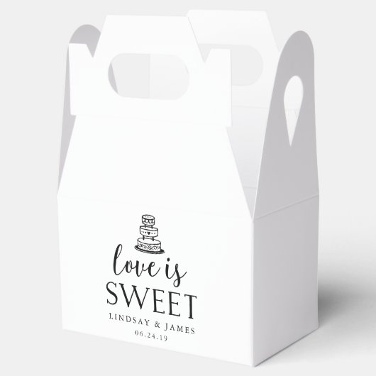 Love is Sweet | Weddenskap Bedankdoosjes (Geopend)