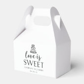 Love is Sweet | Weddenskap Bedankdoosjes (Voorkant Zijde)