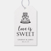 Love is Sweet | Weddenskap Cadeaulabel (Voorkant)