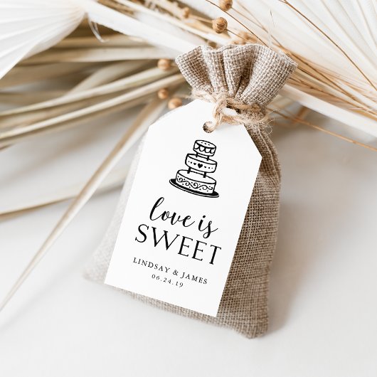 Love is Sweet | Weddenskap Cadeaulabel