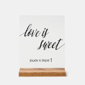 Love is sweet Wedding Acryl Bord (Voorkant)