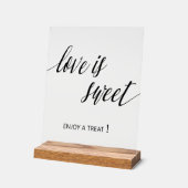 Love is sweet Wedding Acryl Bord (Hoek)