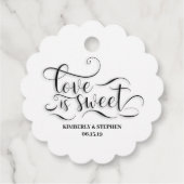 Love is Sweet Wedding Bedankjes Labels (Achterkant)