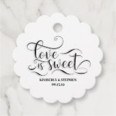 Love is Sweet Wedding Bedankjes Labels (Voorkant)