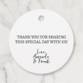 Love is Sweet Wedding Bedankjes Labels (Achterkant)