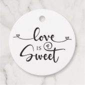Love is Sweet Wedding Bedankjes Labels (Voorkant)