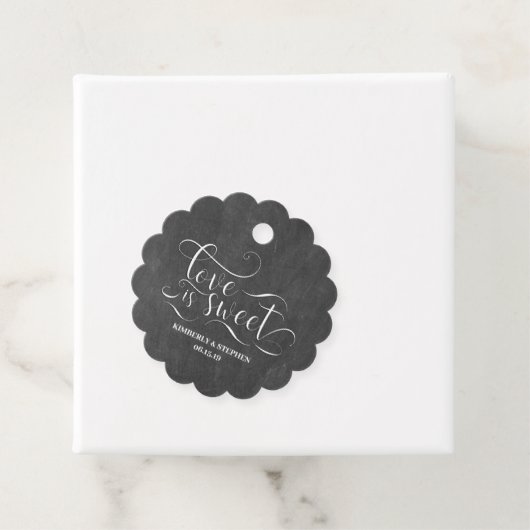 Love is Sweet Wedding Bedankjes Labels (In situ)