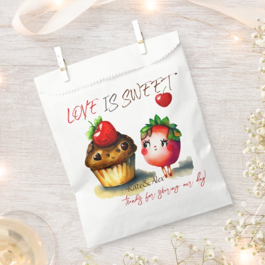 Love is Sweet Wedding Bedankzakje (Geknipt)