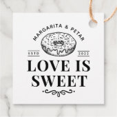 Love is Sweet Wedding Gift Labels (Achterkant)