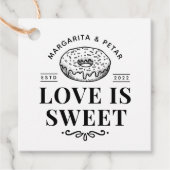 Love is Sweet Wedding Gift Labels (Voorkant)