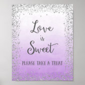 Love is Sweet Wedding Poster Print (Voorkant)