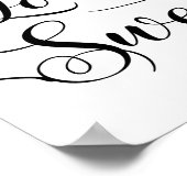 Love is sweet wedding sign poster (Hoek)