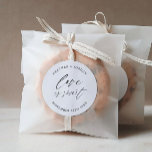 Love is Sweet Wedding Sweets Favor Ronde Sticker<br><div class="desc">Love is Sweet Wedding Sweets Favor Stickers</div>