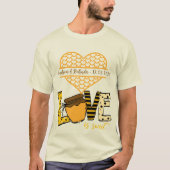 Love is Sweet-Write Jouw naam & Initiaal-Honey Jar T-shirt (Voorkant)