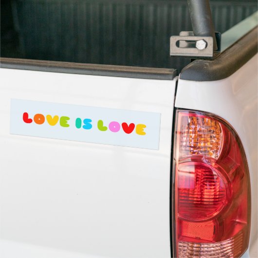 Love is Text Bumpersticker (Op Truck)