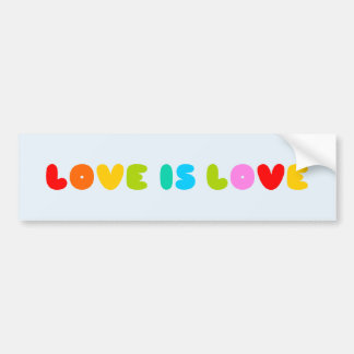 Love is Text Bumpersticker