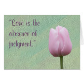Love is the Absence of Judgement Greeting Card (Voorkant Horizontaal)