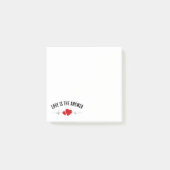 Love Is the Answer Minimal Post-it® Notes (Voorkant)