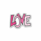 LOVE IS THE ANSWER STICKER (Voorkant)