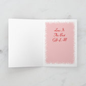 Love Is The Best Gift Card Feestdagen Kaart (Binnen)