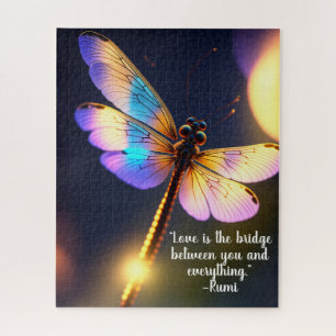 Love is the Bridge Rumi Quote Dragonfly Legpuzzel