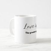 Love is...The Greatest Gift Mug – A Daily Reminder Koffiemok (Voorkant links)