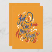 Love is the only thing bedankkaart (Voorkant / Achterkant)