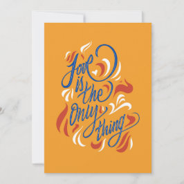 Love is the only thing bedankkaart